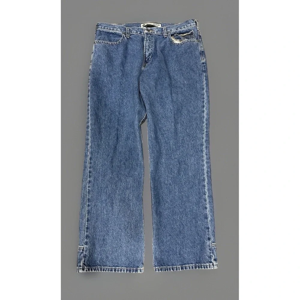 Harley Davidson Men's Wide Straight Leg Denim Jeans Size 38 x 30